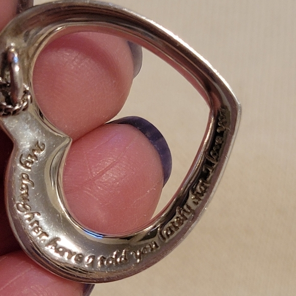 925 Sterling Silver Heart Necklace for Daughter from mom - Picture 6 of 8